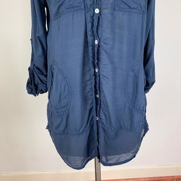 Anthropologie Holding Horses Blue Button Down - Picture 4 of 7